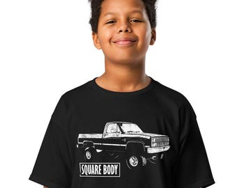 Camiseta infantil Square Body, camiseta Silverado K10 de los años 80, camiseta clásica juvenil.