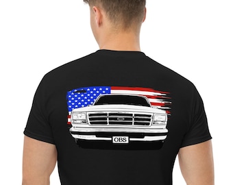 OBS Truck T-Shirt, Patriotic Shirt With back Printed Design