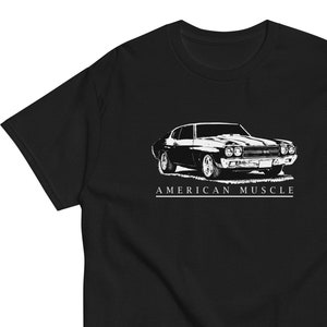1970 Chevelle T-Shirt , Muscle Car Tee Shirt, Gift For Car Guy, Classic Car Enthusiast, Mens Tshirt, Valentines, Birthday Fathers Day