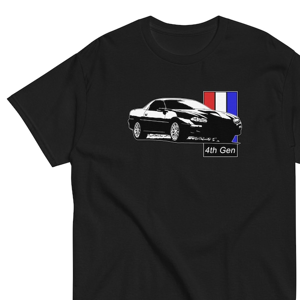 1998-2002 Camaro T-Shirt, Mens Late 4th Gen Tee Shirt, Muscle Car Enthusiast Tshirt