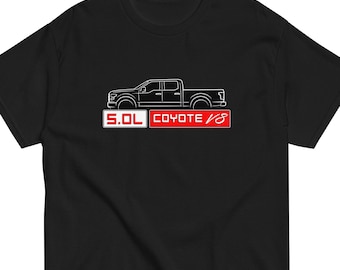 Camiseta Coyote V8 de 5.0L / Camiseta gráfica para camioneta con cabina doble