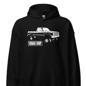 Square Body Hoodie | Squarebody Truck Sweatshirt | C10 Crew Cab Classic Pickup Pullover