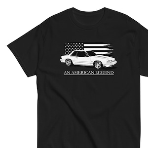 Mustang GT Tshirt, 5.0 Fox Body T-Shirt For Classic Muscle Car Enthusiast