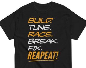 Drag Racing T-Shirt, Racer Racecar Lover Shirt For Classic Muscle Car Enthusiast