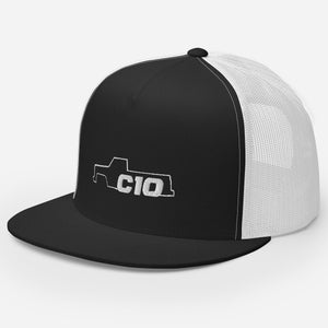 Squarebody Truck Hat, Square Body C10 Mens Trucker Hat For Car Enthusiast