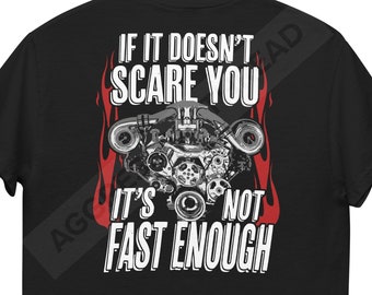 Drag Racing T-Shirt: Twin Turbo Engine, Gear Head Gift, Automotive Car Enthusiast Shirt