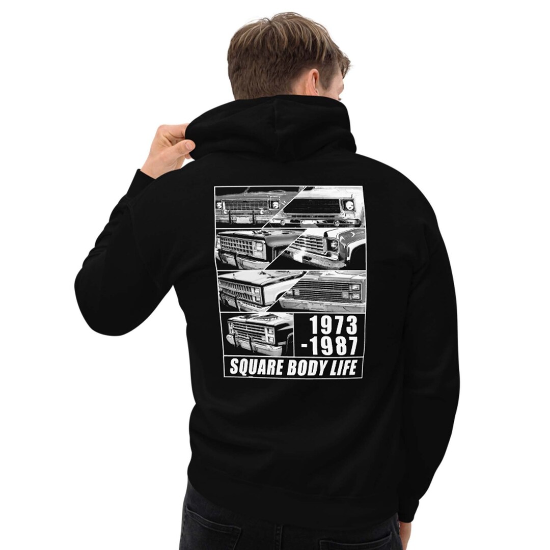 Square Body Hoodie Mens Classic Truck Sweatshirt Vintage Automotive Gift for Truck Lovers Enthusiasts Squarebody Pullover Sweater Jacket Etsy