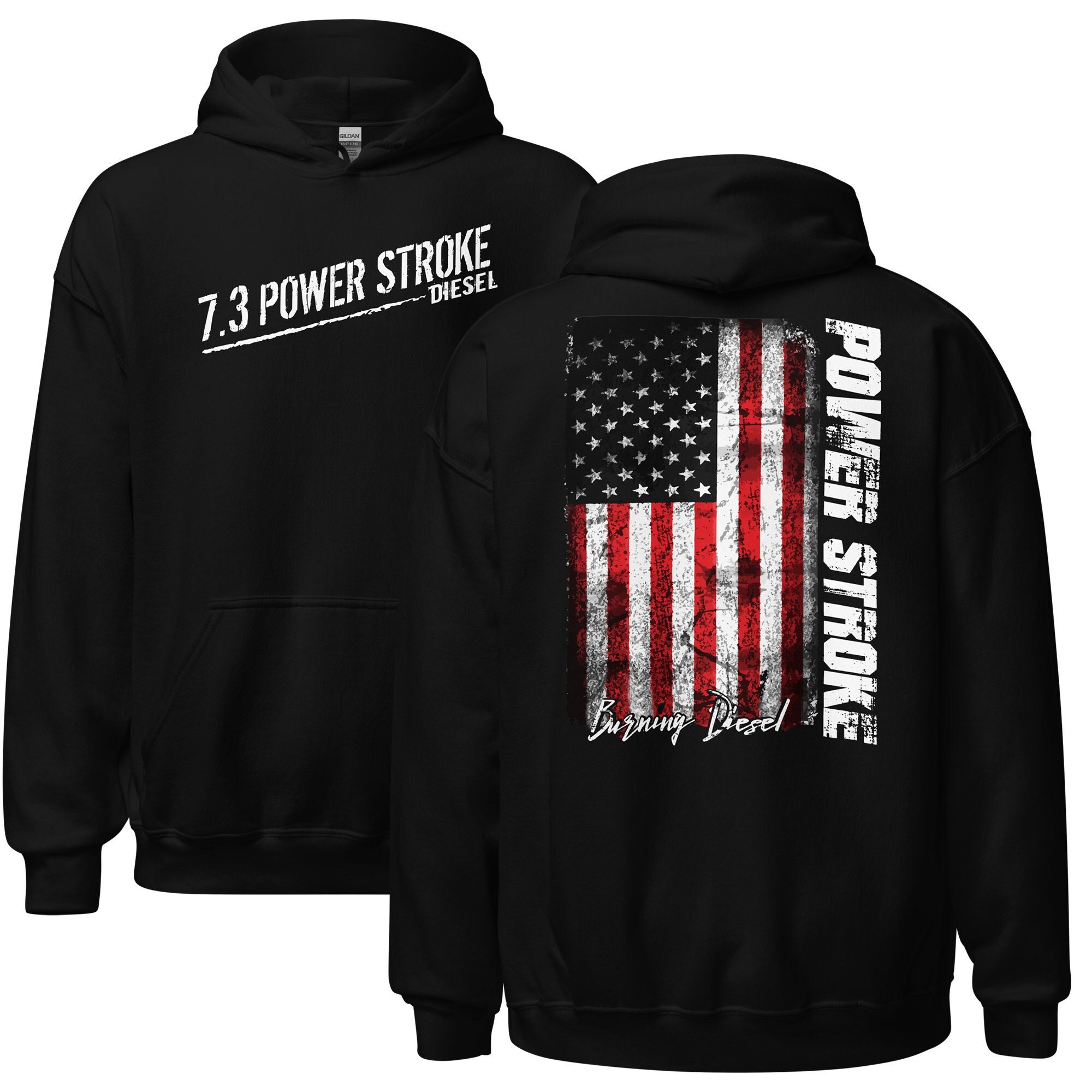 American Flag Diesel Truck Hoodie