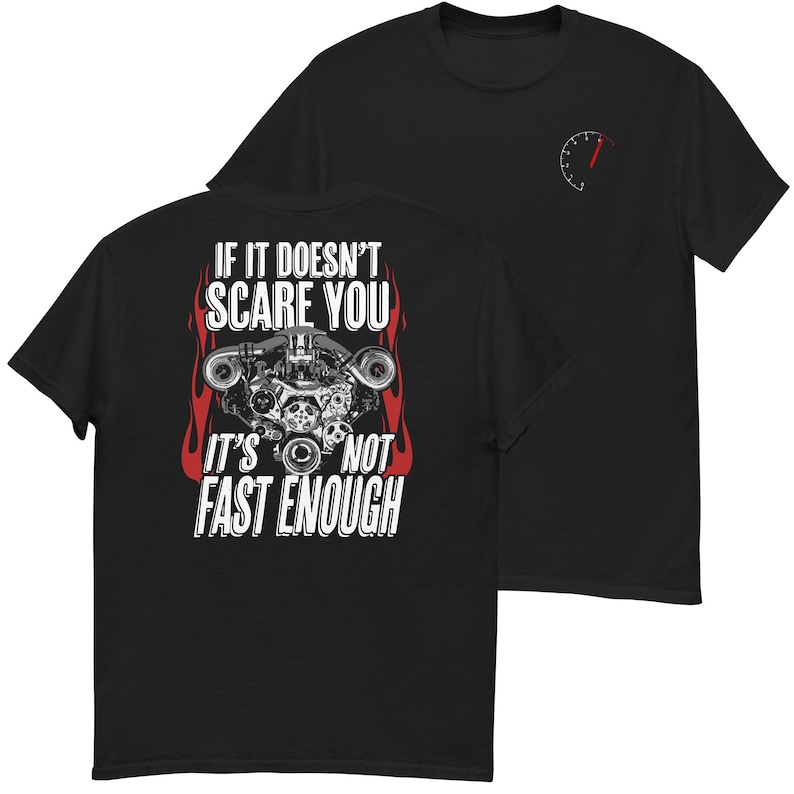Car Enthusiasts Shirt, Gear Head Race Car Drag Racing Hot Rod T-Shirt in black