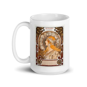 Alphonse Mucha Art Nouveau Artwork Poster Coffee Mug Drinkware
