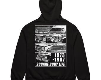 Sudadera con capucha de camioneta Square Body, sudadera extragrande C10 K10 Pickup