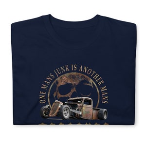 rat rod shirt, car enthusiast shirt - navy