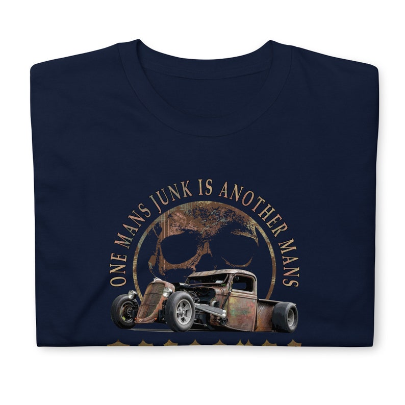 rat rod shirt, car enthusiast shirt - navy