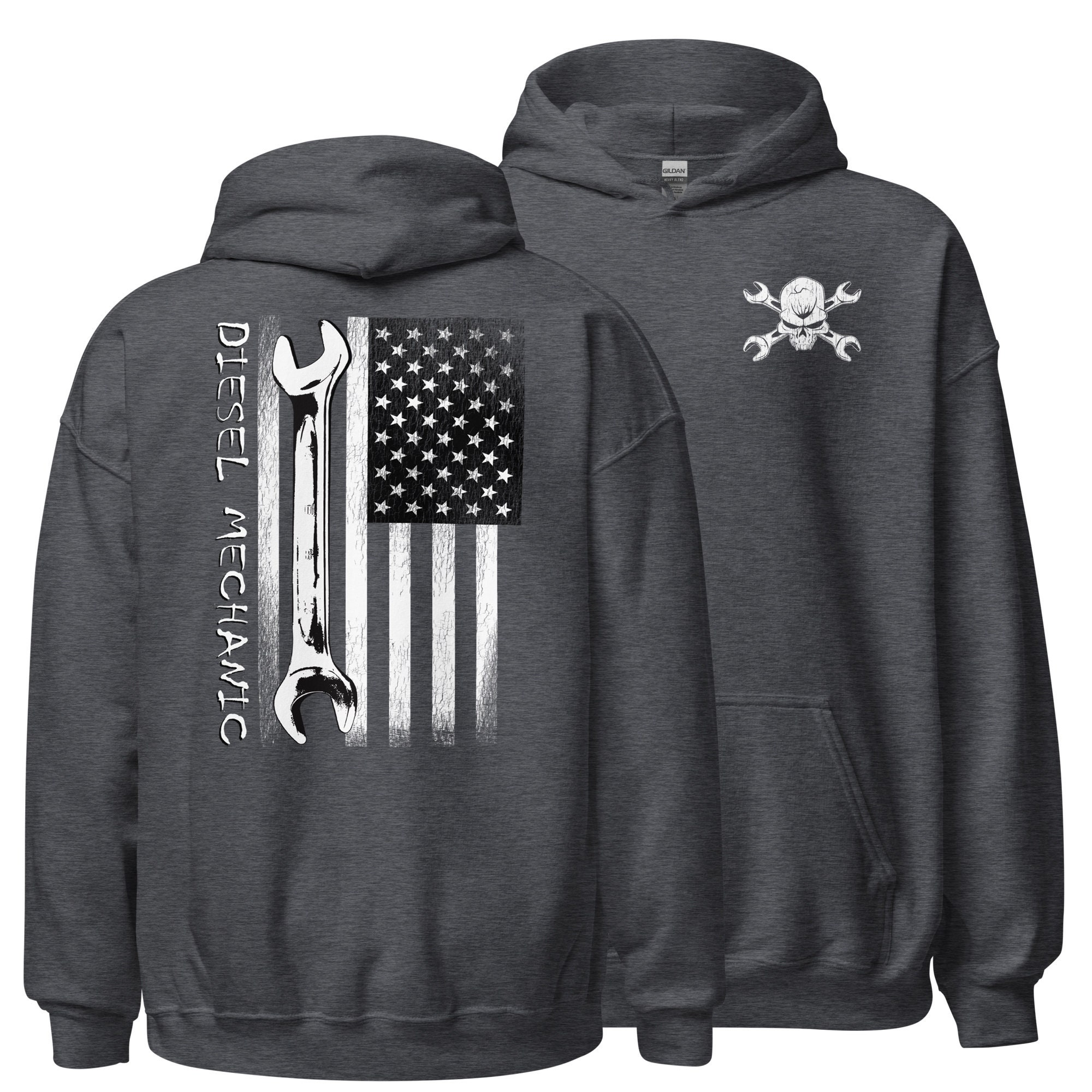 Diesel Mechanic Hoodie Technician Sweatshirt Gift Idea for Boyfriend Brother Dad Grandpa Husband Etsy