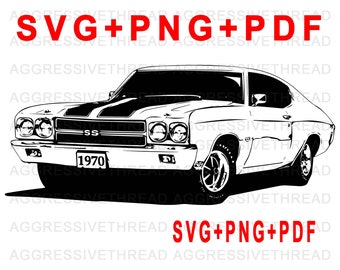 1971 Chevy Chevelle SS Png Graphic Clip Art File for Printing | Etsy
