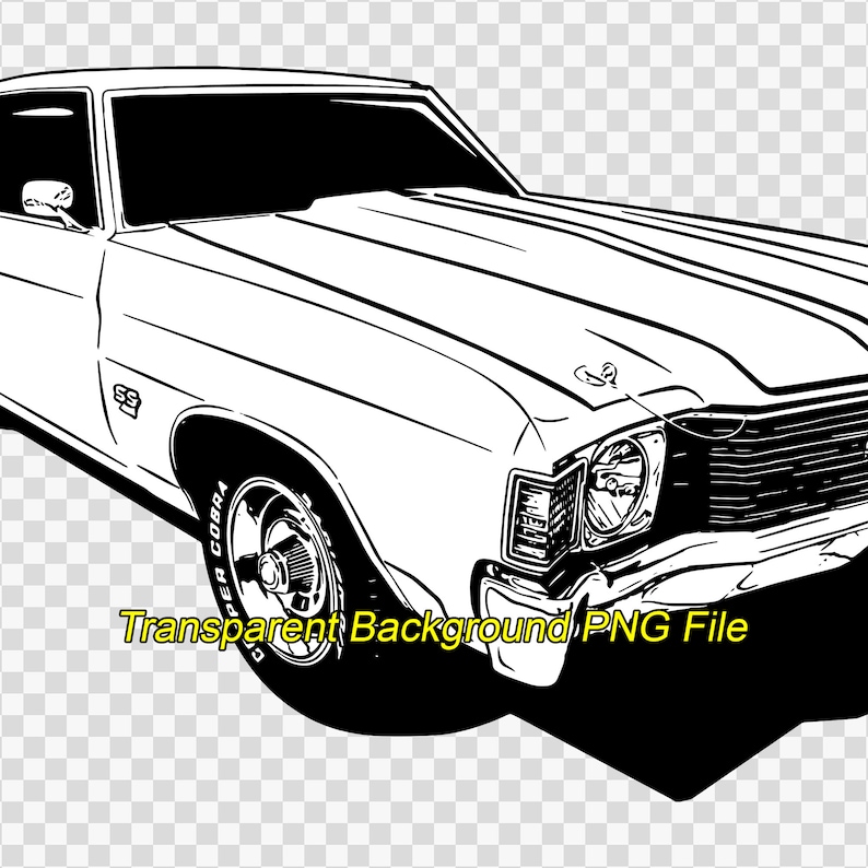 1972 Chevy Chevelle SS Digital Download, Chevelle Png Graphic, Muscle ...