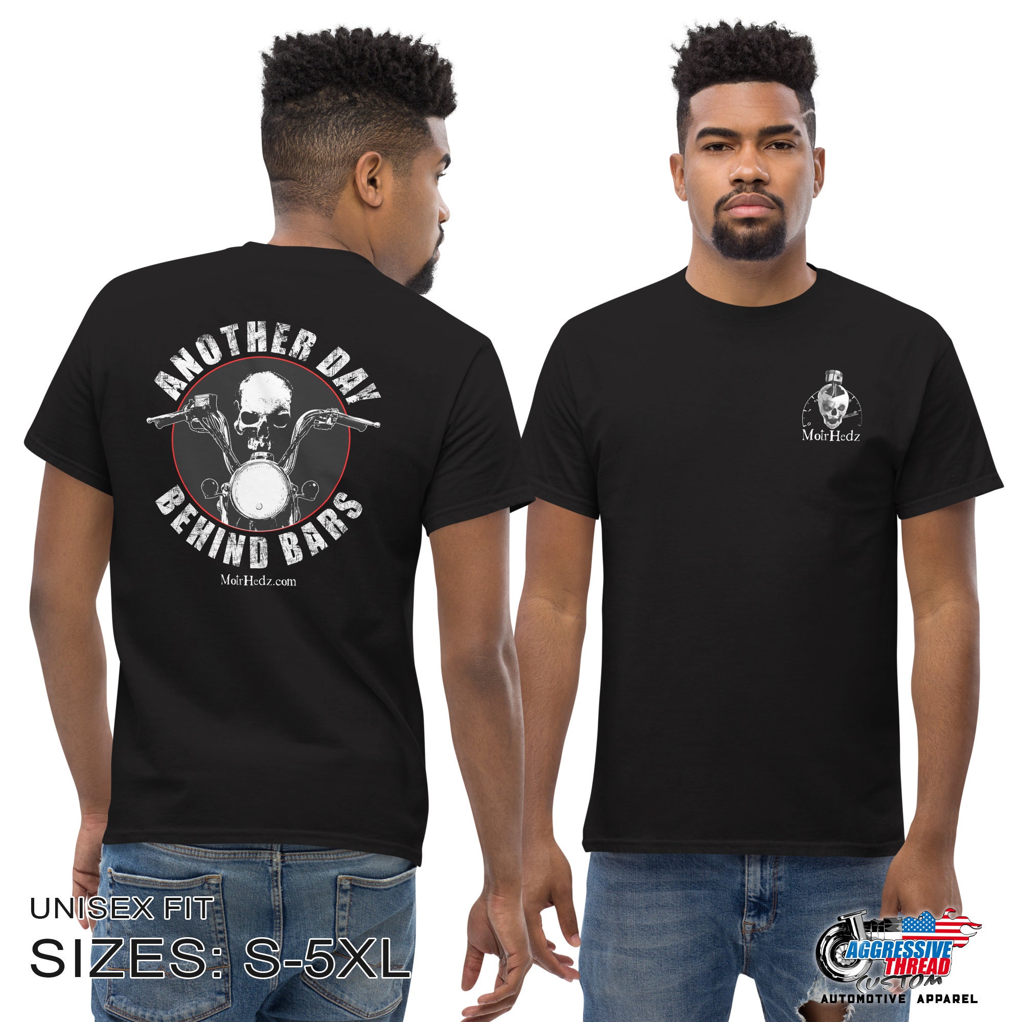 Another Day Behind Bars Biker T-shirt Motorcycle Tee - Etsy