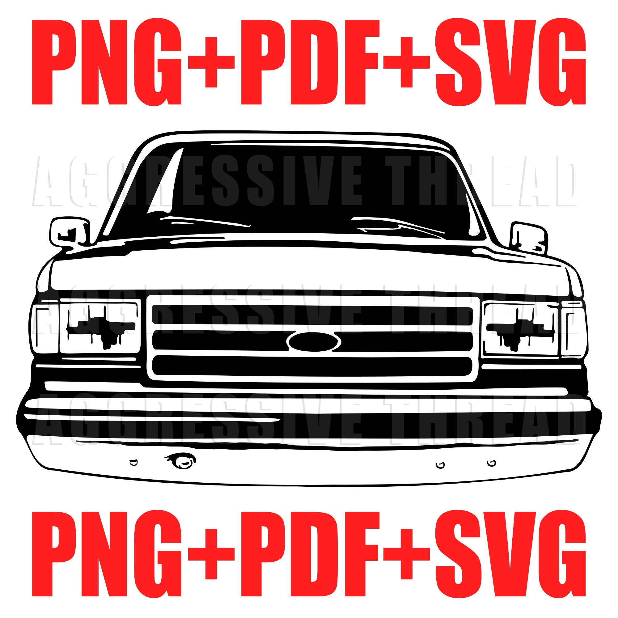OBS Ford Truck Front Clip Art Svg Pdf Png Etsy Australia