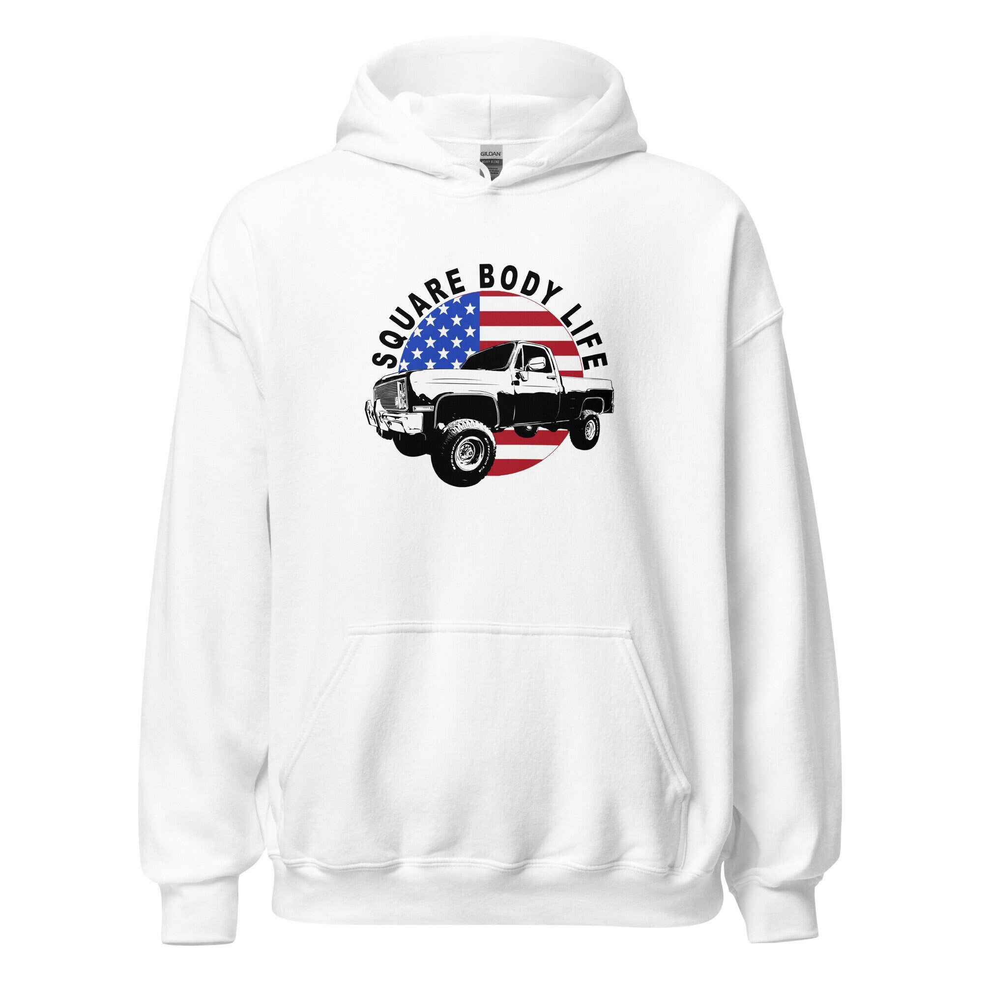 Square body hoodie hotsell