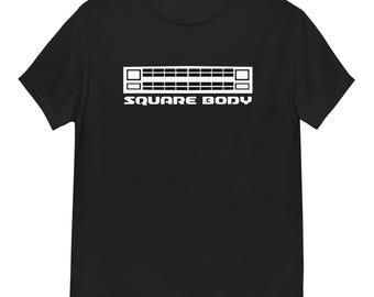 Squarebody Truck T-shirt With 80s Grille Design