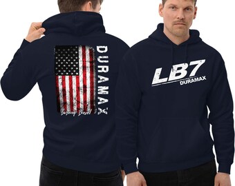 LB7 Duramax Hoodie, Mens Duramax Diesel Truck Sweatshirt
