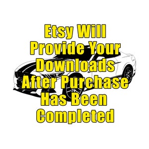 Mustang 5.0 GT Digital Download SVG PNG PDF