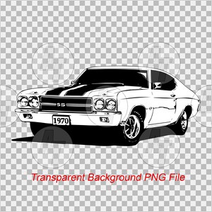 1970 Chevelle SS Digital Download, Png, Vector Graphic, Clip Art File ...