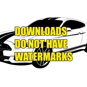 Mustang 5.0 GT Digital Download SVG PNG PDF