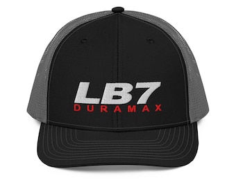 LB7 Duramax Hat Embroidered on Richardson 112 Trucker Cap