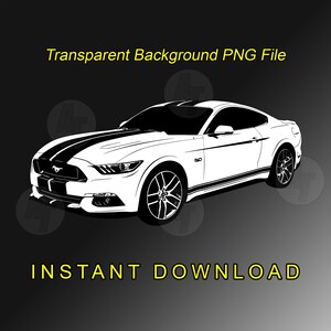 Mustang 5.0 GT Digital Download SVG PNG PDF
