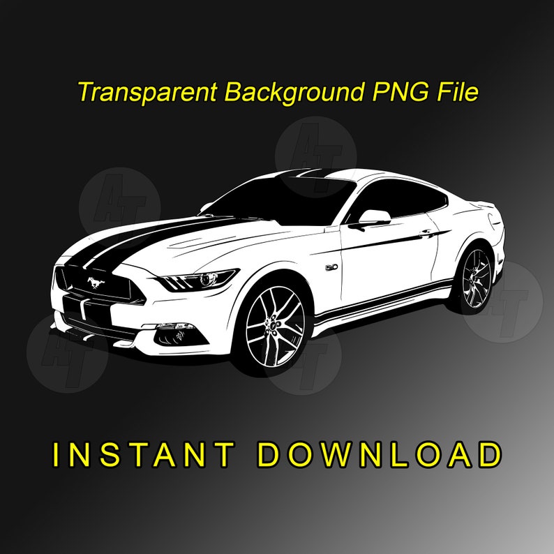 Mustang 5.0 GT Digital Download SVG PNG PDF