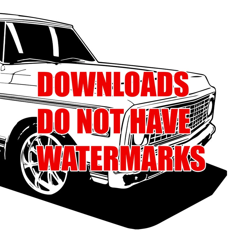 Chevy C10 Truck Vector Graphic: 1972 PNG Clipart (digital Download) - Etsy