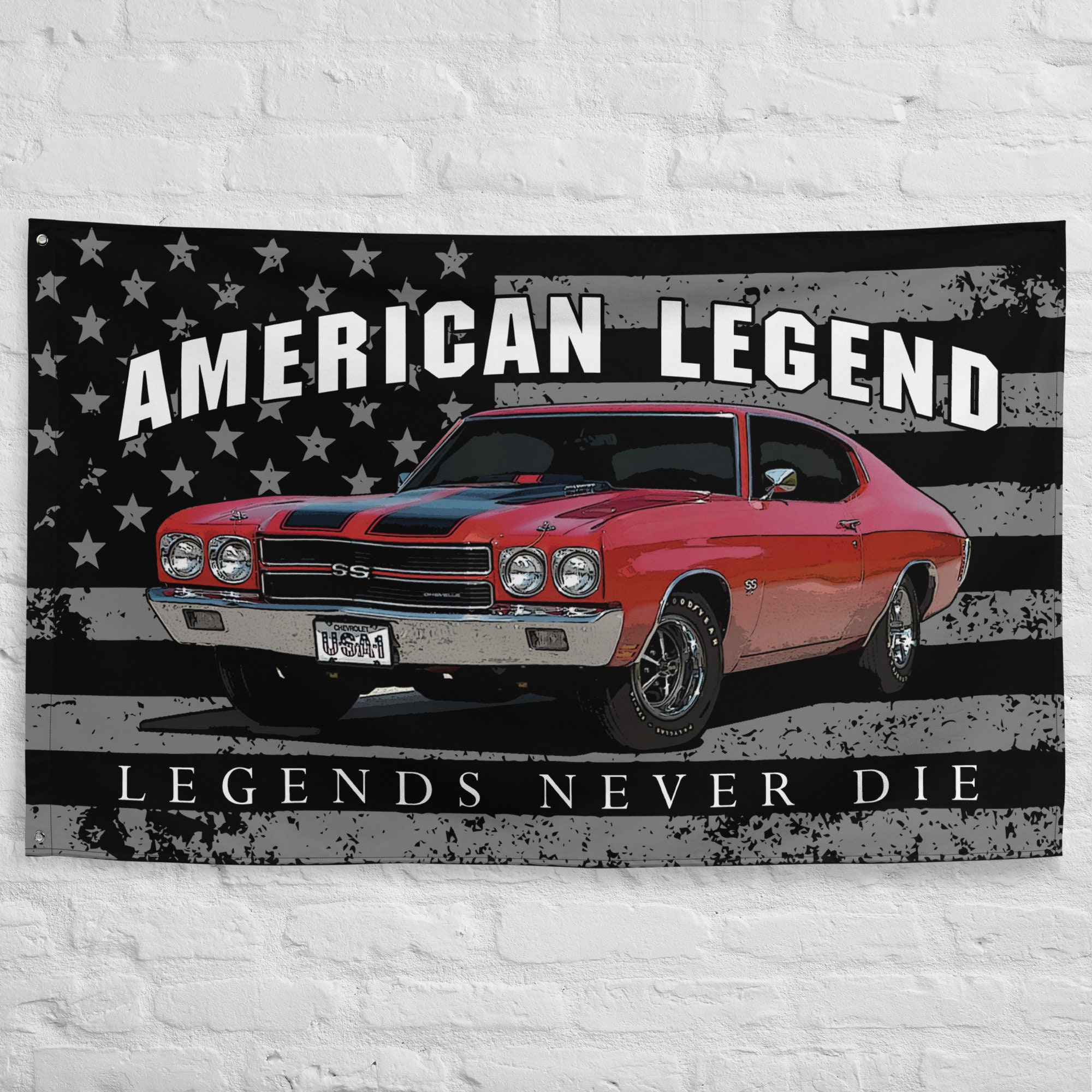 1970 Chevelle SS Garage Flag: American Legend Car Decor - Etsy
