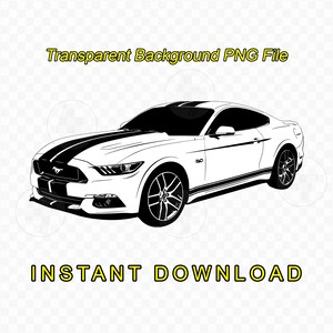 Mustang 5.0 GT Digital Download SVG PNG PDF