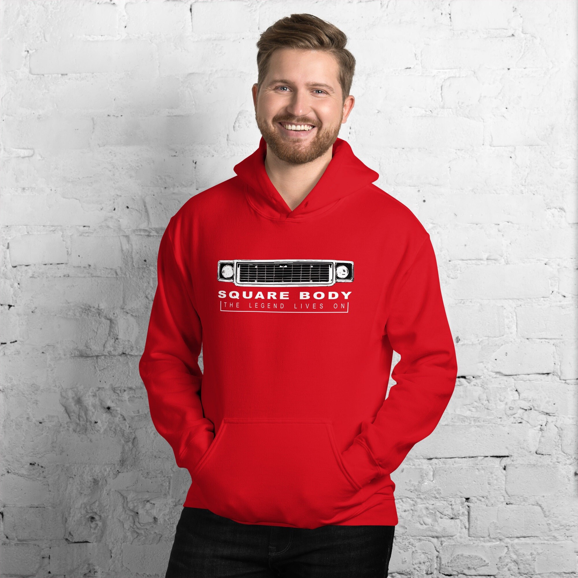 Square body online sweatshirt