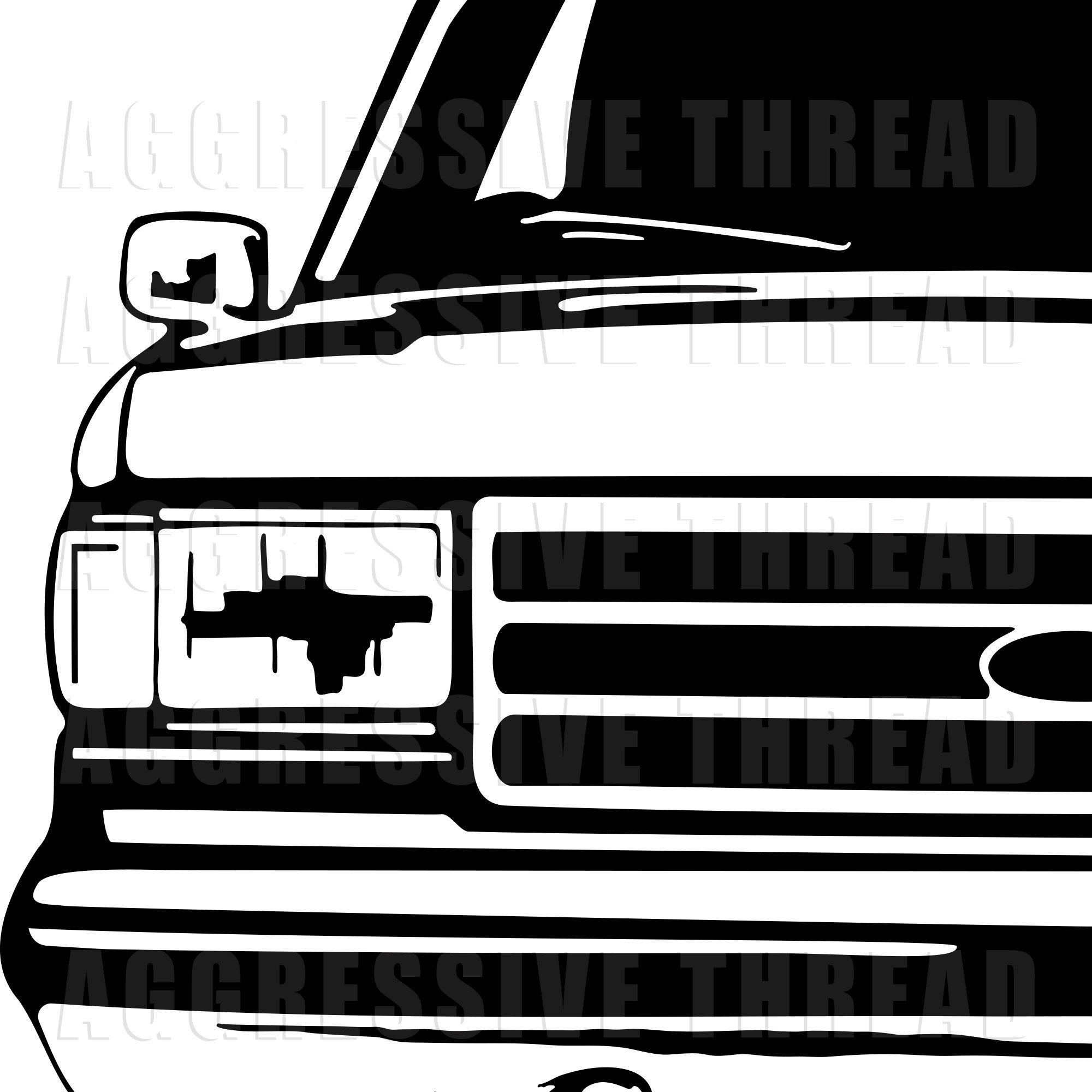 OBS Ford Truck Front Clip Art Svg Pdf Png Etsy Australia