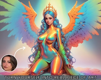 Turn Anyone Into Real Piece Of Art- Fully Customizable Digital Character Commission - Halloween Cosplay Unique Gift -Personalized fan art