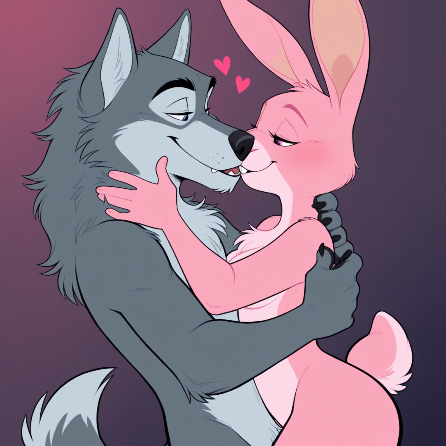 Custom Couple Furry Art Commission – Your Fursona or OC as Digital Artwork – Anthro Character Portrait - YCH pfp