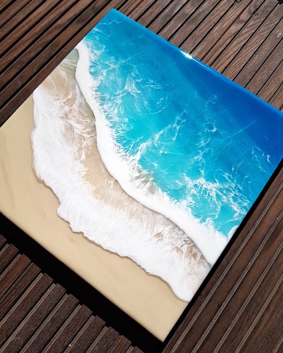 Made-to-order Ocean Resin Art Resin Beach Art3d Wall Art Resin