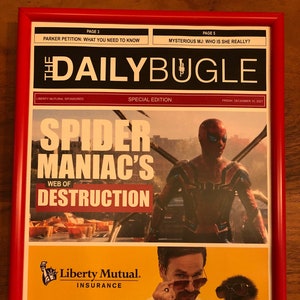 Spiderman Tom Holland Daily Bugle Newspaper Fan Art
