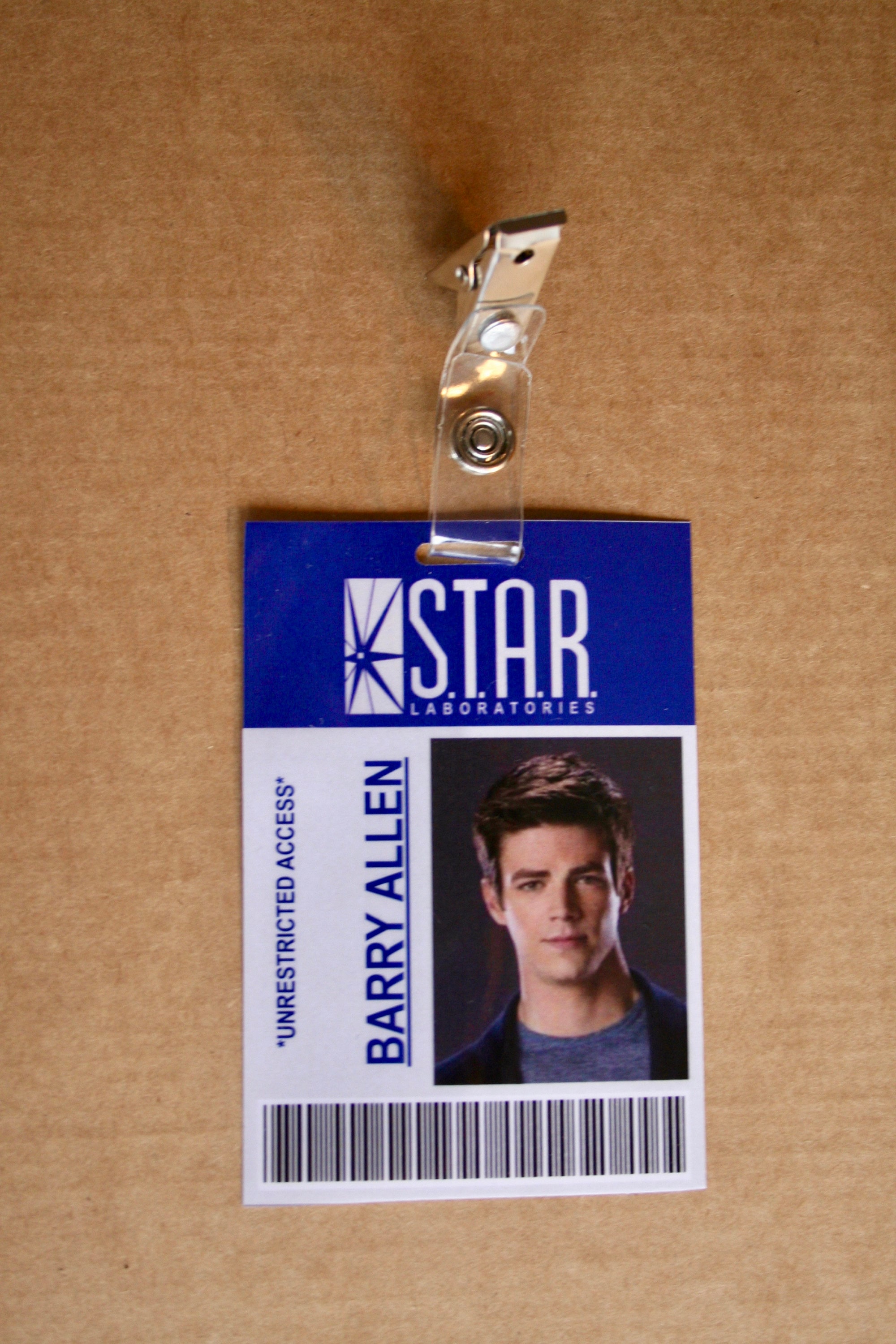 The Flash STARLABS ID Badges Barry Allen Harrison Wells | Etsy