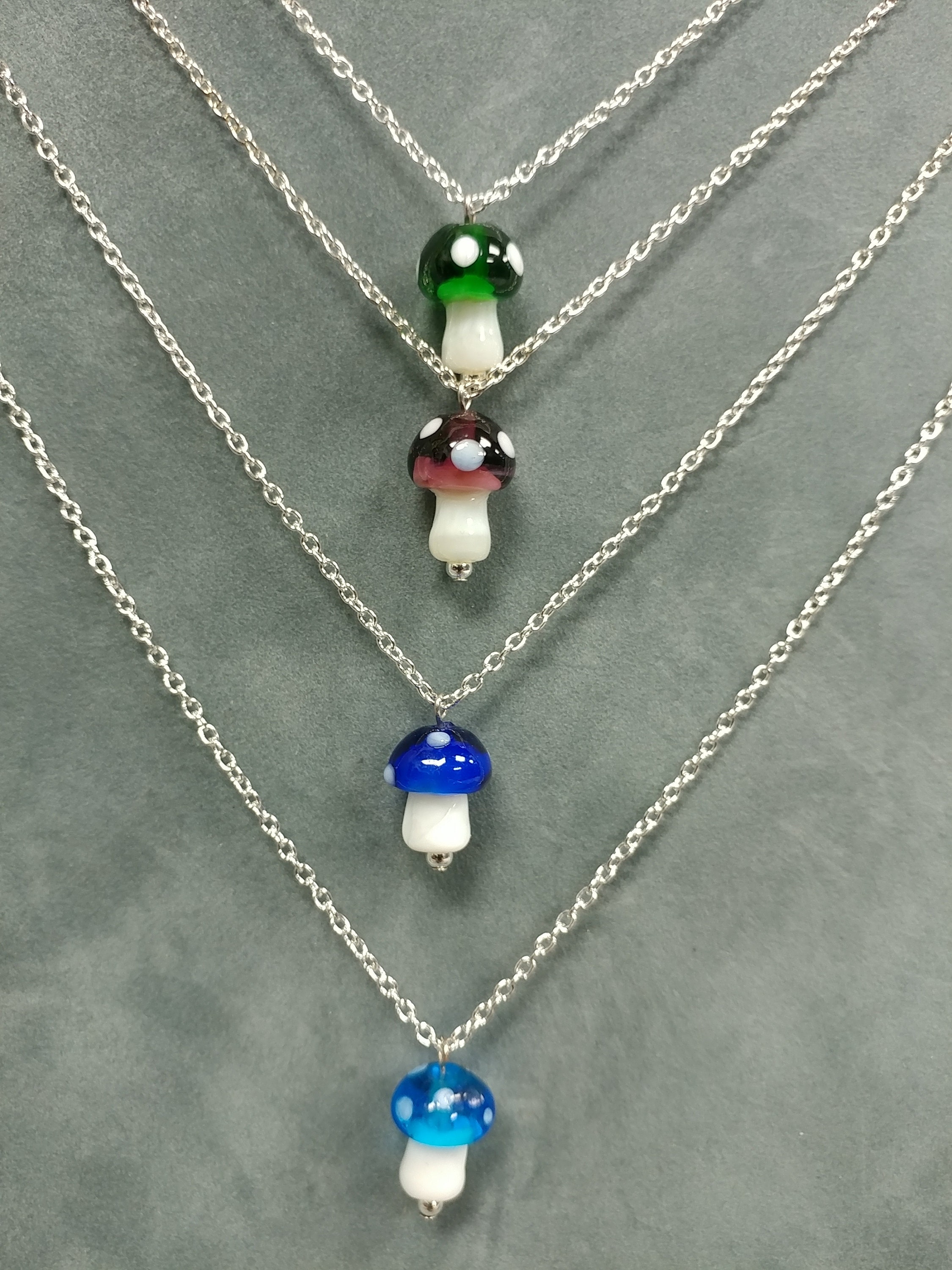 Magical Toadstool Mushroom Necklace