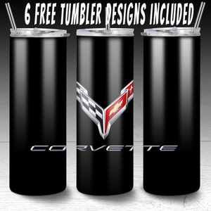 20 oz skinny tumbler design sublimation,Corvette tumbler png,Corvette png,Chevrolet corvette,Chevy tumbler png,Skinny tumbler,Sublimation