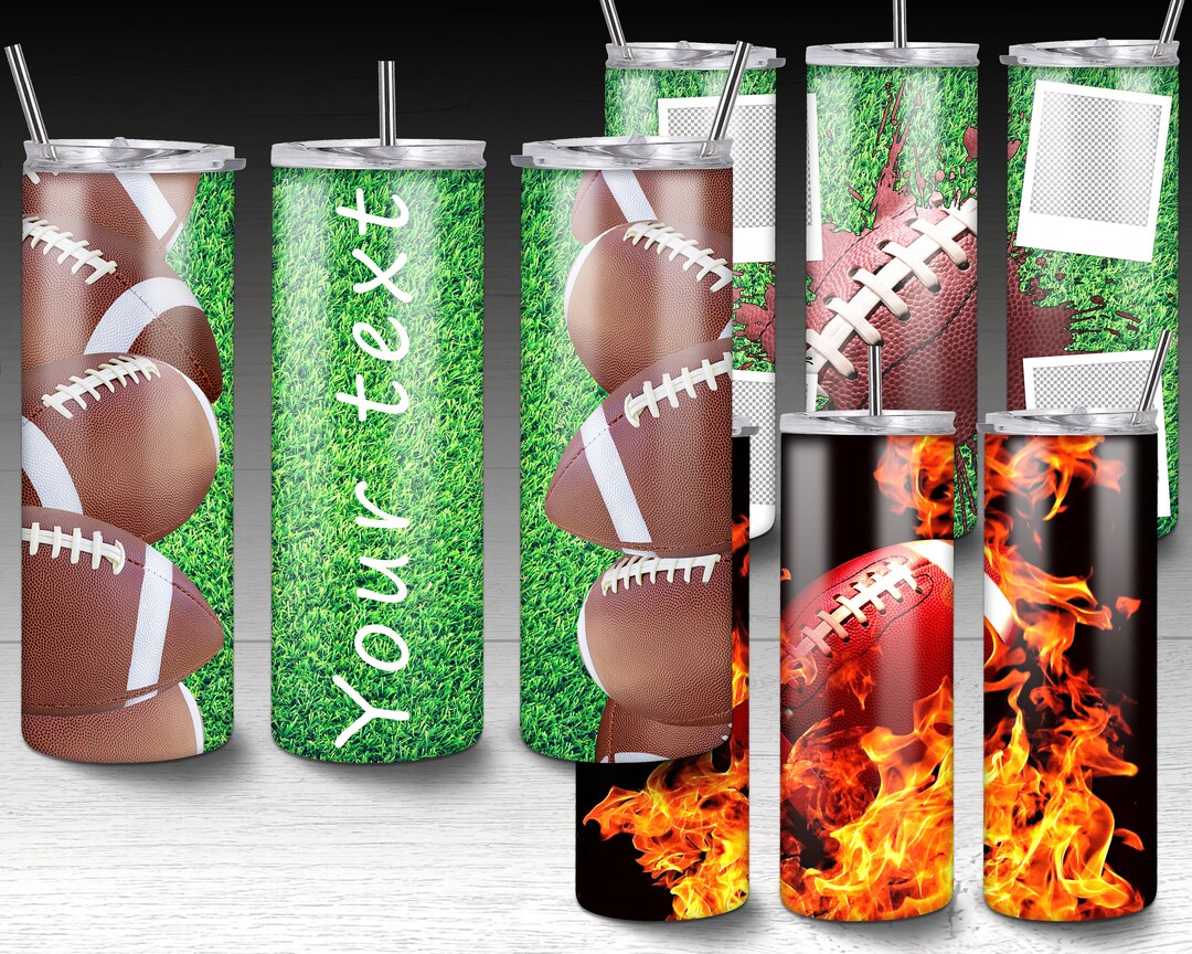 Tumbler Sublimation Designs Football Bundle Football Wrap Etsy