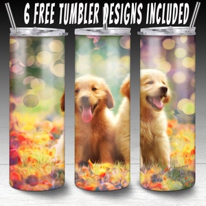 20 oz skinny tumbler design sublimation,Puppies tumbler png,Puppy tumbler png,Puppy png,Dog tumble,Cute dog tumbler, Skinny tumbler,Tumbler