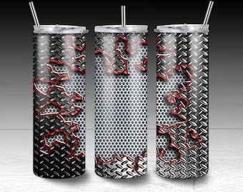 Diamant plaat, Diamant plaat png, Gebroken diamant plaat, Sublimatie ontwerp, Sublimatie png, Sublimatie, Sublimatie tuimelaar, 20oz Skinny Tumbler