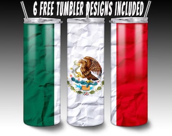 Mexican flag,Mexican tumbler png,Mexico sublimation,Mexican Coat of Arms,Skinny tumbler png,Tumbler wrap png,Sublimation png