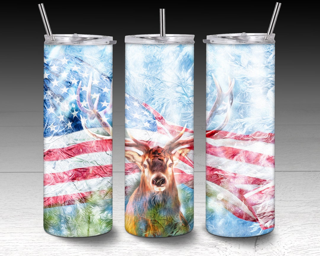 20 Oz Skinny Tumbler Design Sublimation,deer Hunting,deer Tumbler Png ...