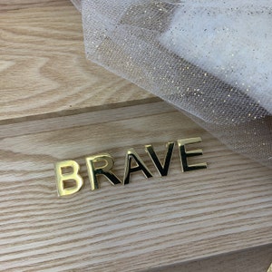 Gold plated letter pins Attach your initials or any phrase you want to customize your bag image 5