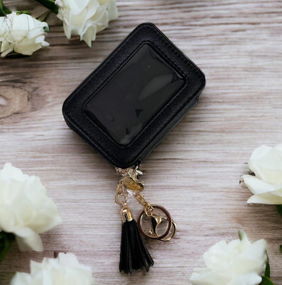 【INCHANT ME】Embo Triangle Wallet Keyring Zongzi Shape Triangle Leather Coin Bag with Keychain